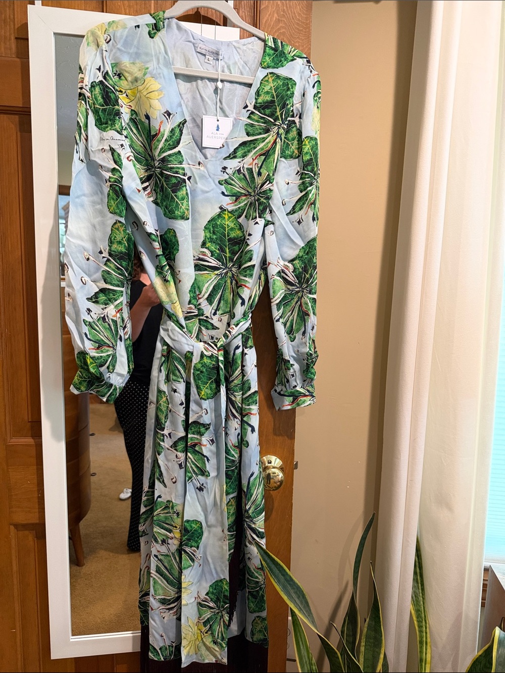 Ala von Auersperg silk dress in Nicotiana size large